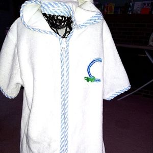 Monogram "C" or "H" Swim/Bath Terry Robes, 5T
